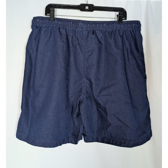 Hasting & Smith Shorts 2X Womens Blue Chambray Pull On Drawstring Waist Lot of 2 - Picture 7 of 8